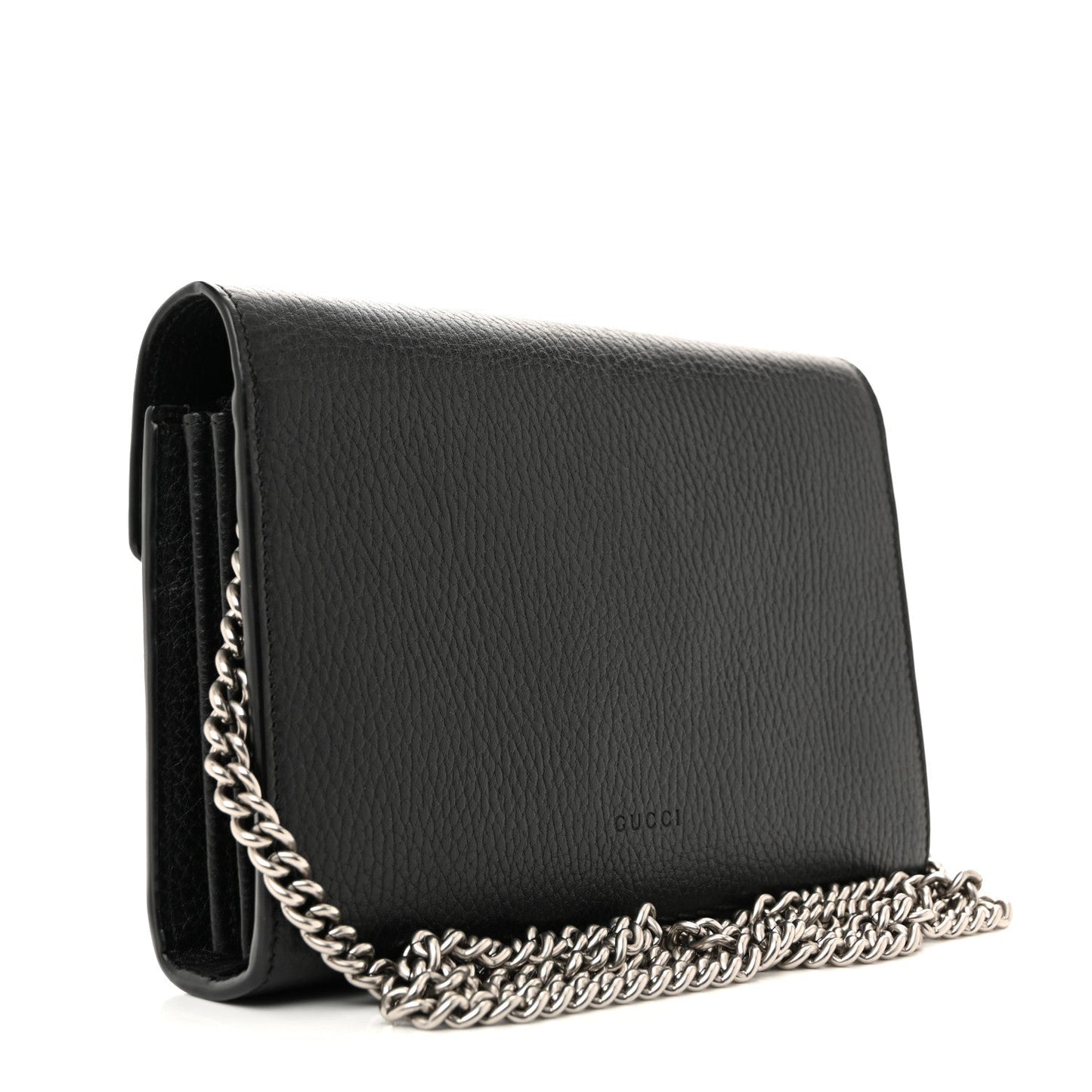 Calfskin Mini Dionysus Chain Wallet Black