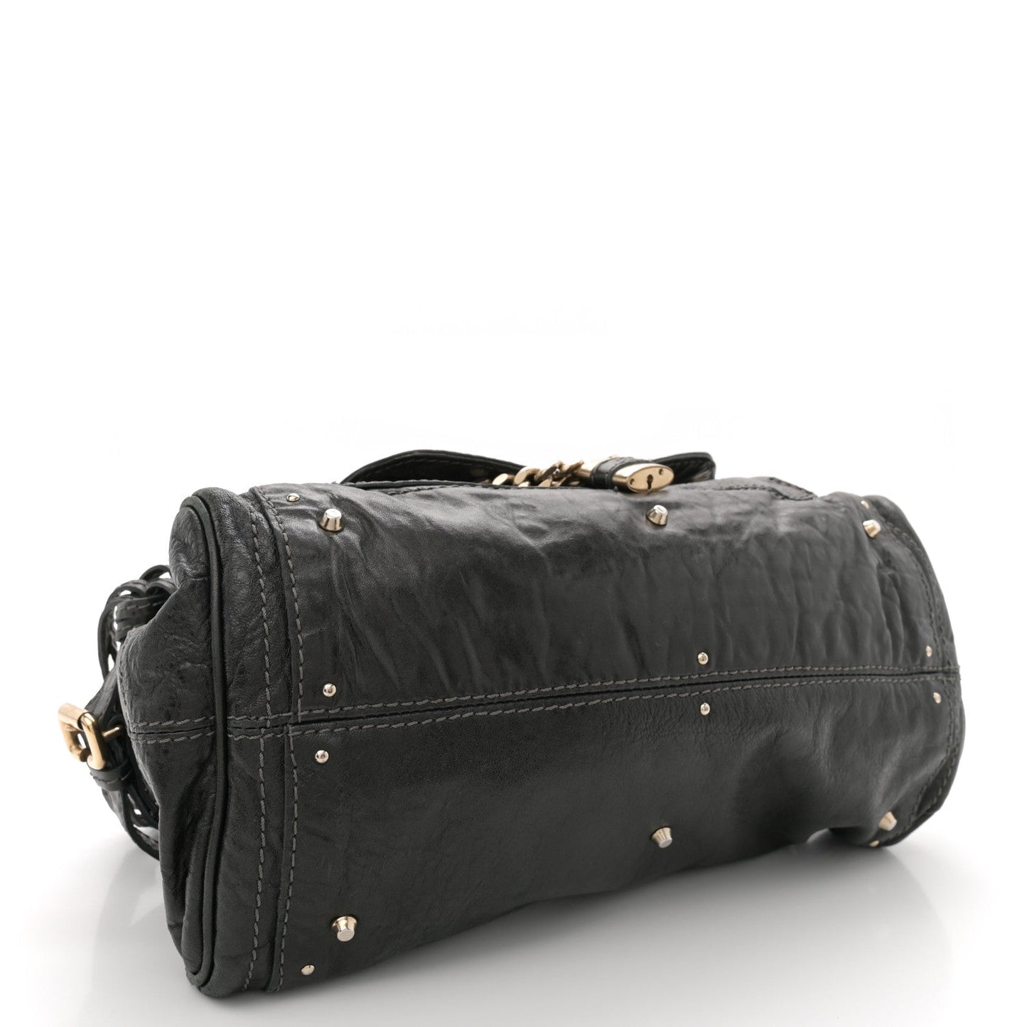 Calfskin Medium Paddington Capsule Satchel Bleu Nuit