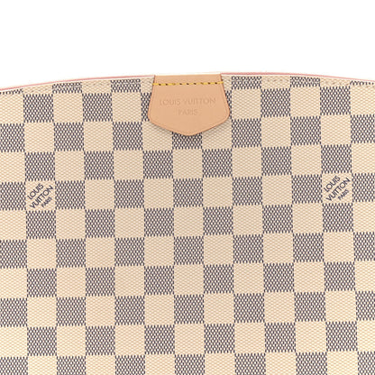 Damier Azur Graceful PM Rose Ballerine