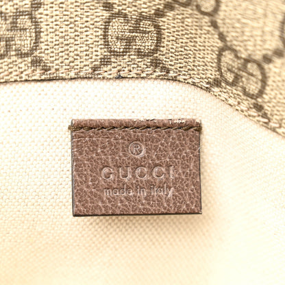 GG Supreme Monogram Neo Vintage Web Belt Bag Brown