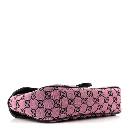 Monogram Multicolor Matelasse Diagonal Small GG Marmont Shoulder Bag Pink Blue