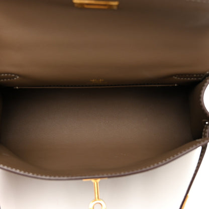 Swift Kelly Pochette Clutch Etoupe