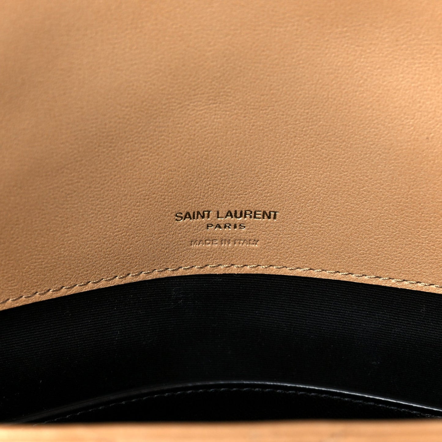Lambskin Chevron Quilted Large Loulou Natural Tan