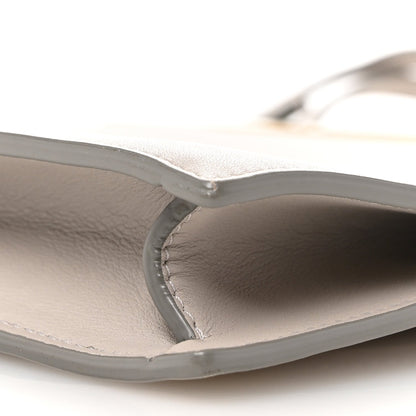 Smooth Calfskin Mini Clasp Bag Light Grey