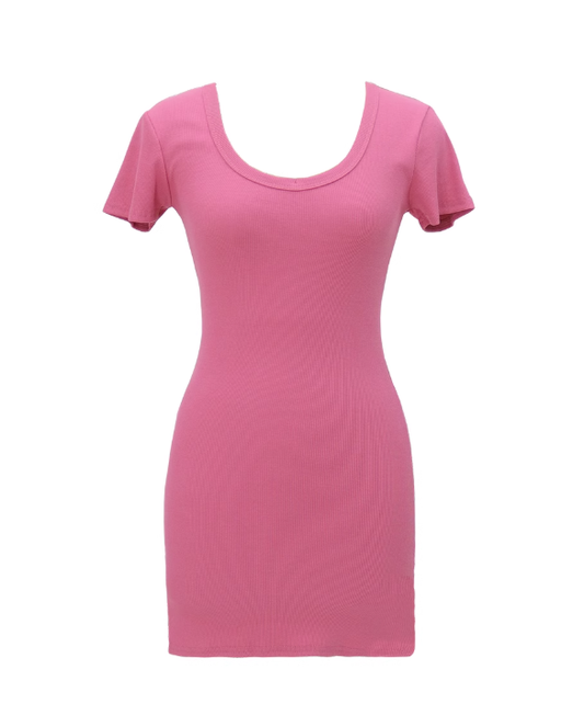 ins super hot hot girl pure desire style pink dress high-grade slim fit high waist hip skirt R0142