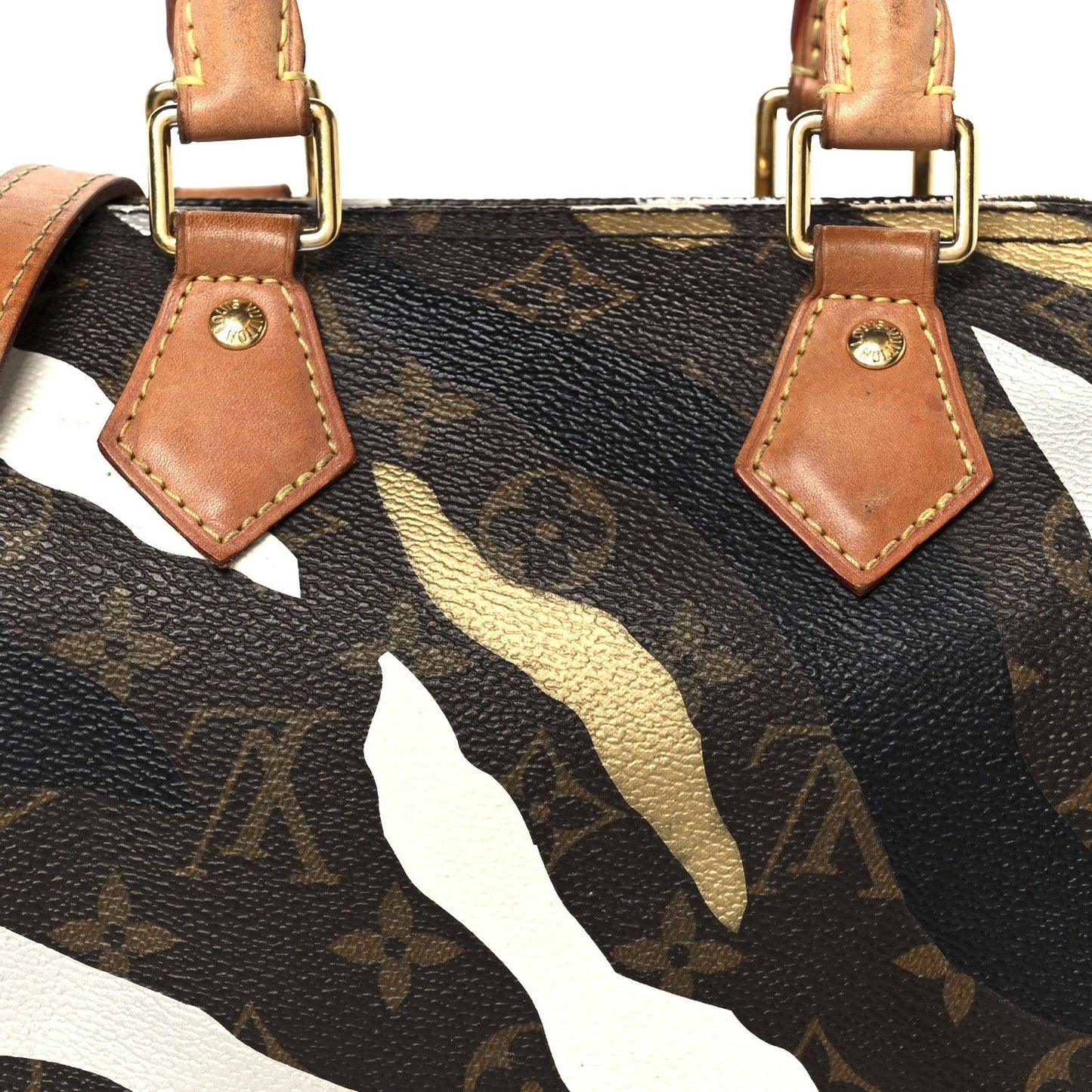 X LOL Monogram Speedy BB Gold Silver