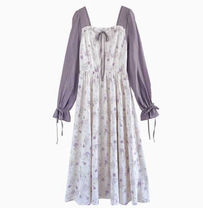 Temperament gentle style floral dress 2025 new spring super beautiful dress R1907