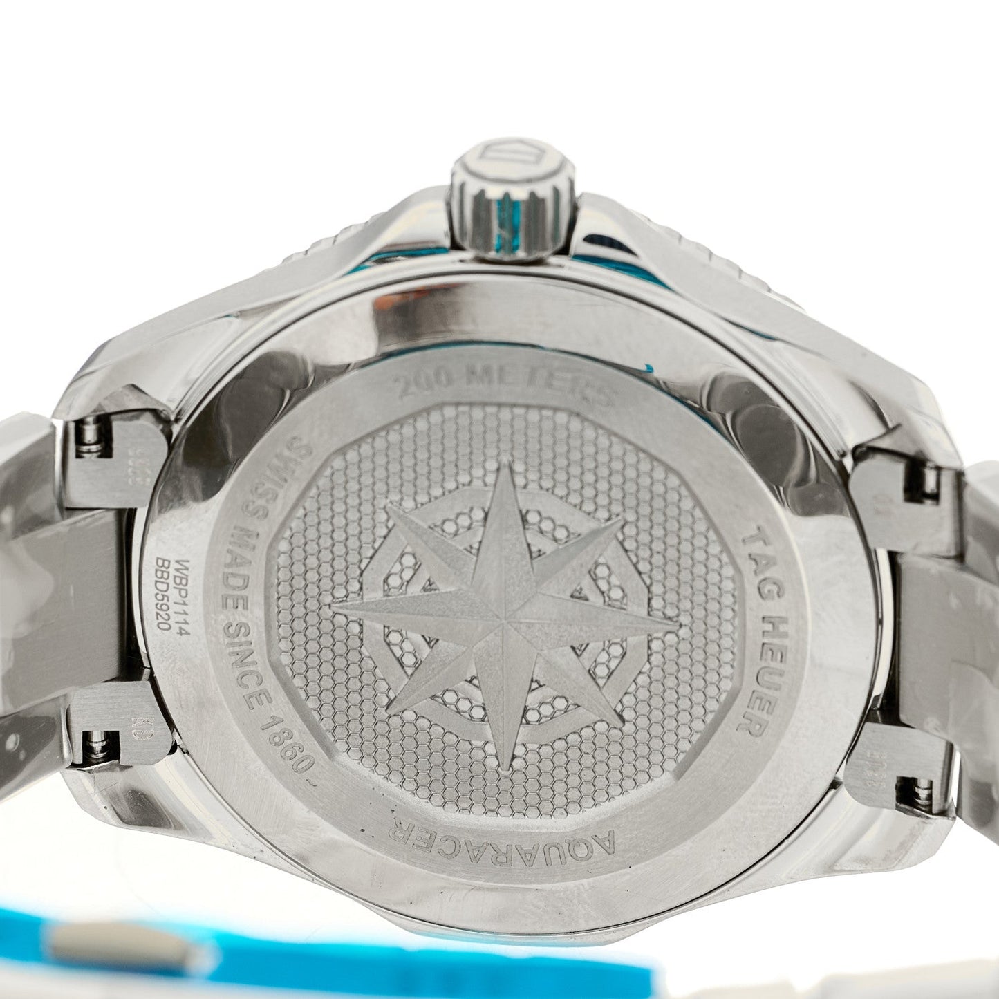 Stainless Steel 40mm Aquaracer Professional 200 Solargraph Quartz Watch Black WBP1114