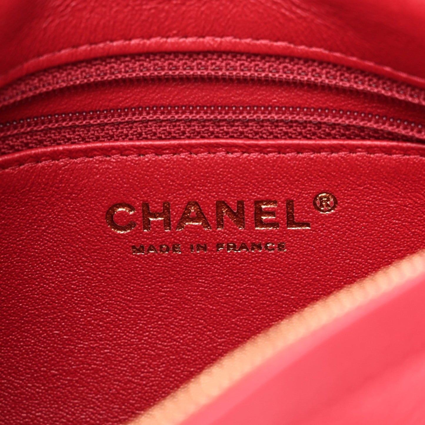 Lambskin Quilted Chain & Tassel Small Camera Case Fuchsia