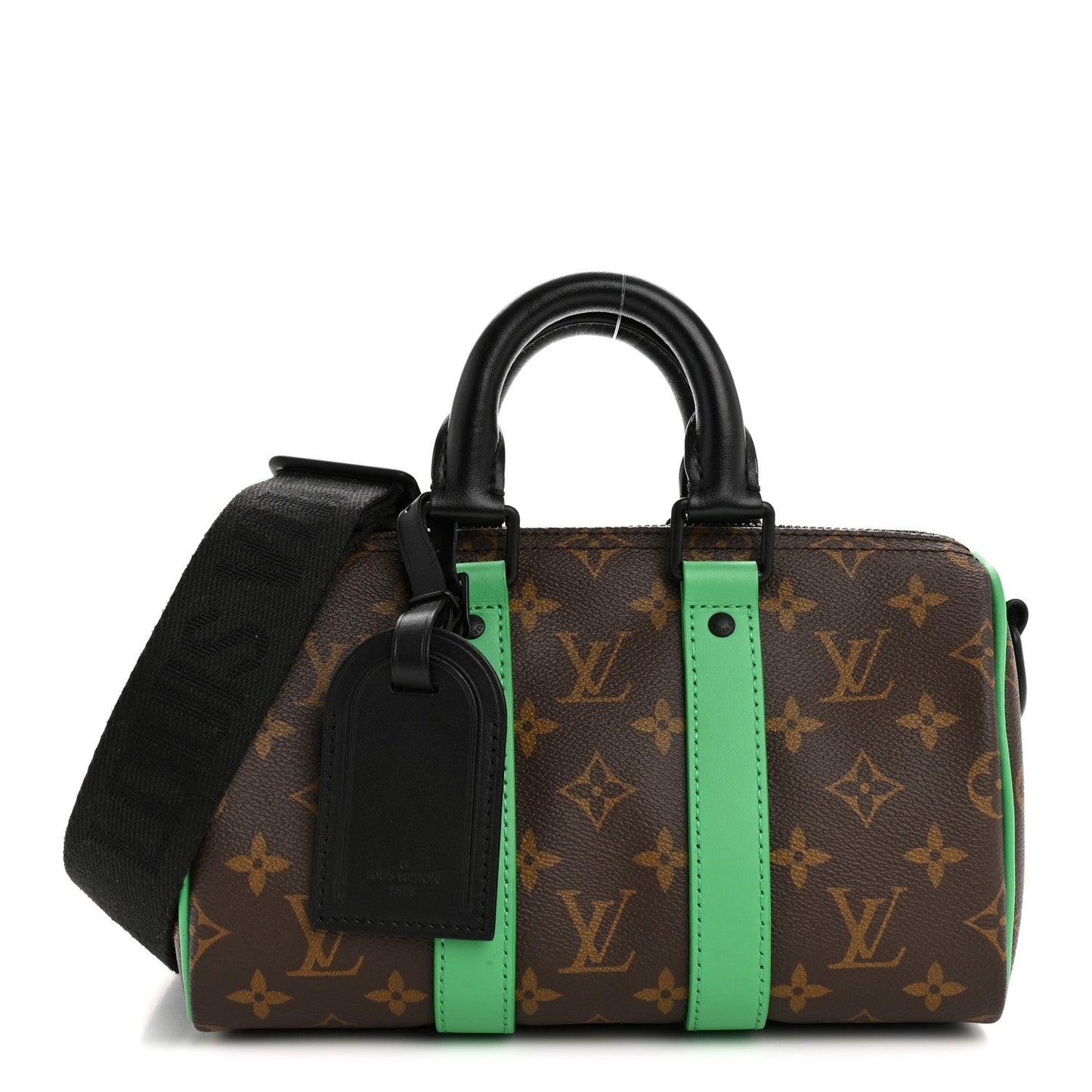 Monogram Macassar Keepall Bandouliere 25 Minty Green