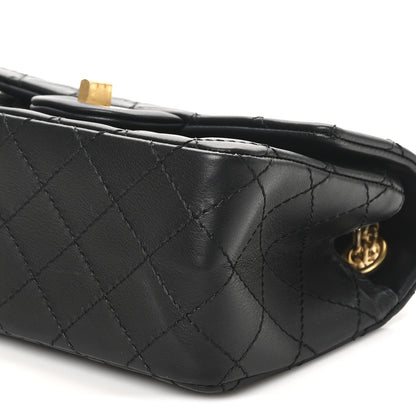 Calfskin Quilted 2.55 Reissue Mini Flap Black
