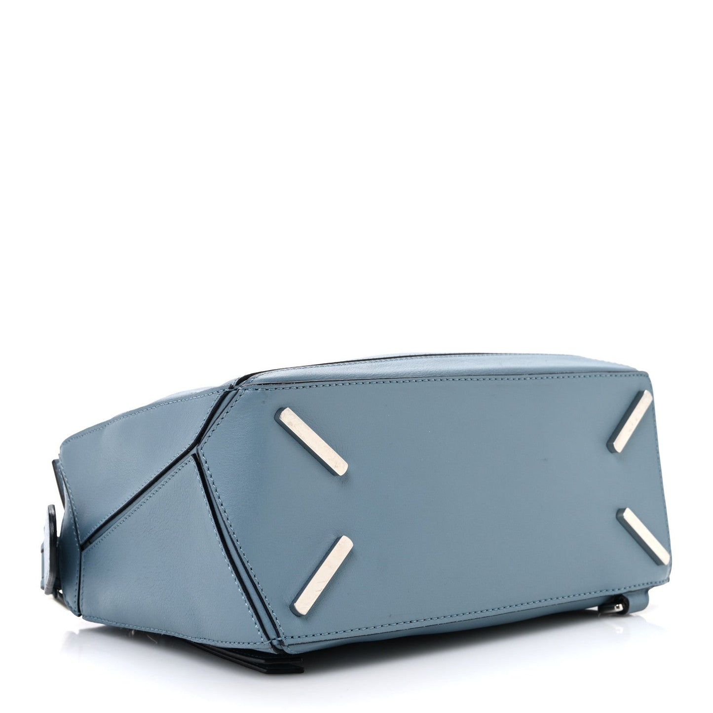 Calfskin Small Puzzle Bag Stone Blue