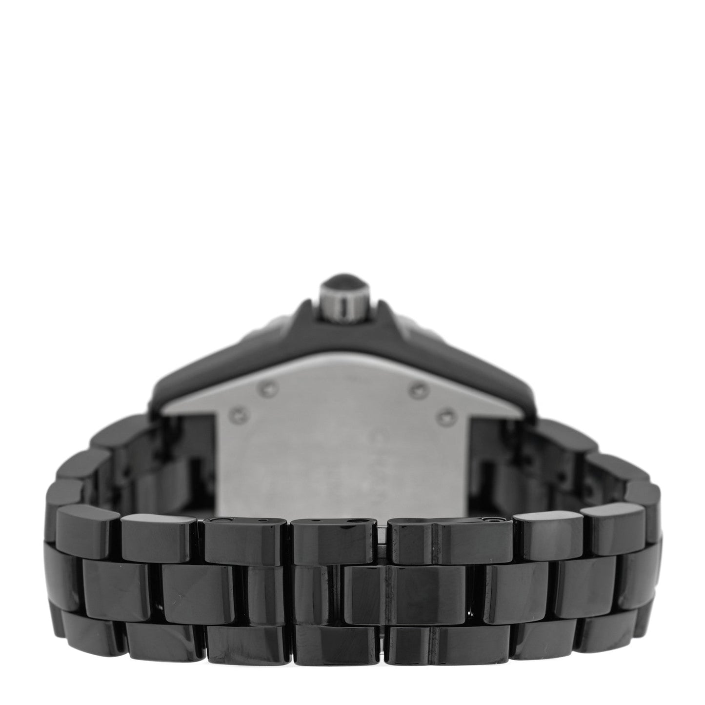 Stainless Steel Ceramic Diamond 33mm J12 Quartz Watch Black