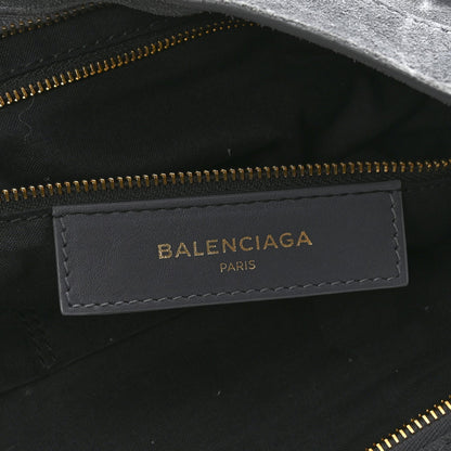 Suede Gold Metallic Edge Hardware City Gris Plomb
