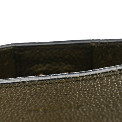 Soft Grained Calfskin Sangle Bucket Bag Light Khaki