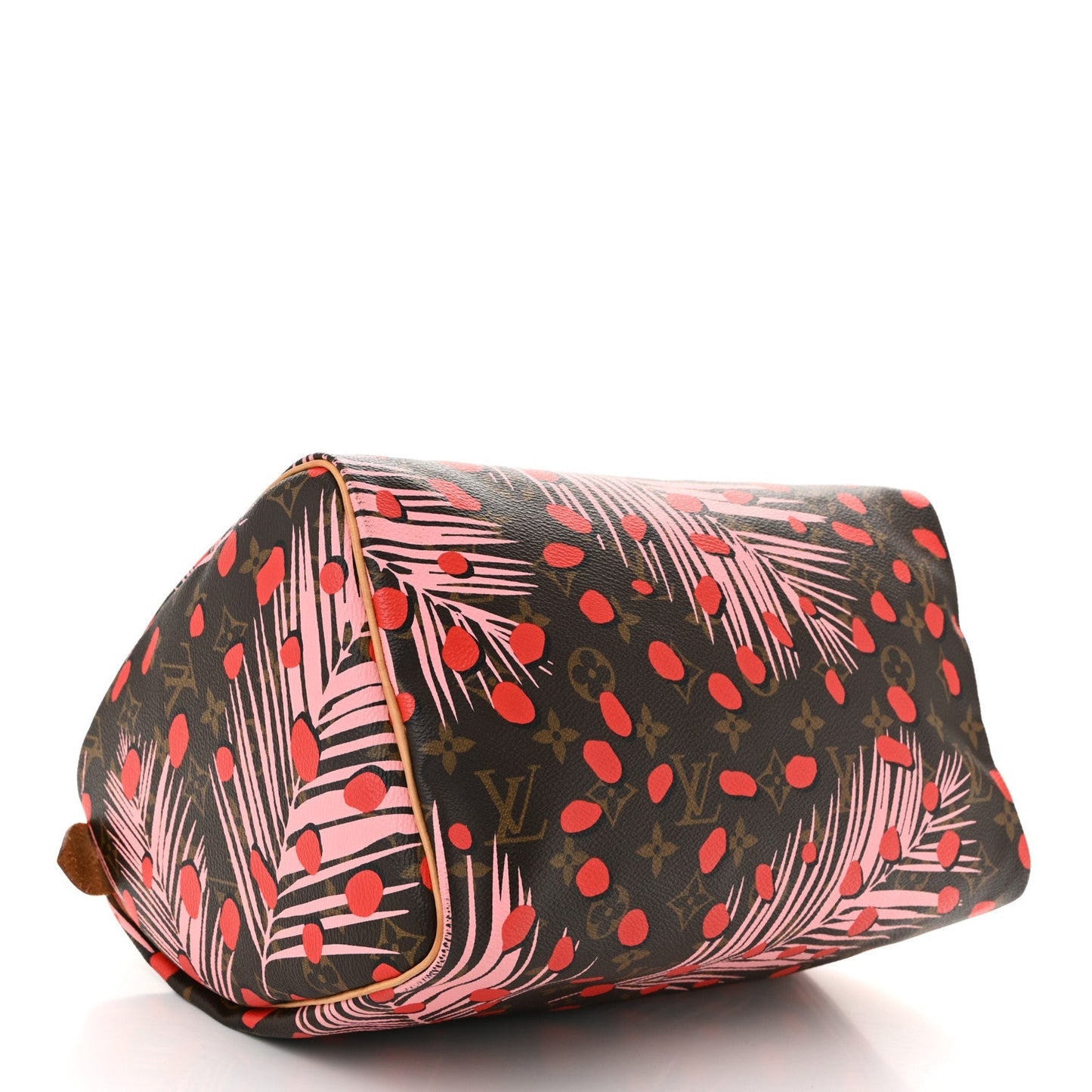 Monogram Jungle Dots Speedy 30 Sugar Pink Poppy