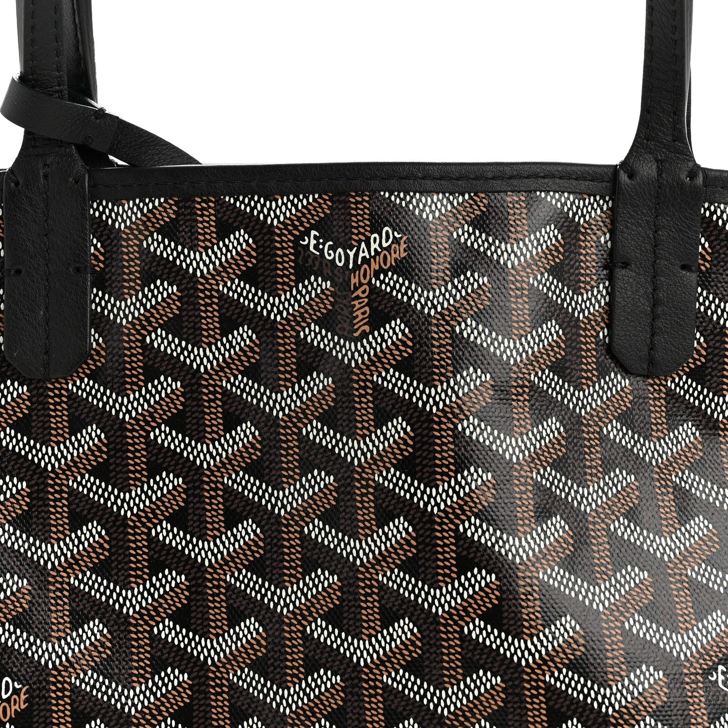 Goyardine Reversible Mini Anjou Black