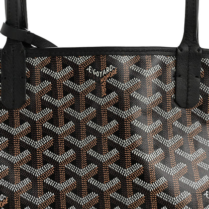 Goyardine Reversible Mini Anjou Black