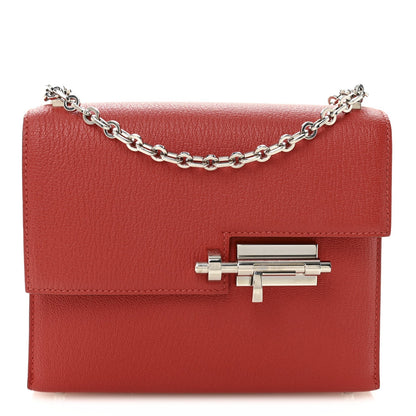 Chevre Mysore Mini Verrou Chaine Bag Rouge Tomate