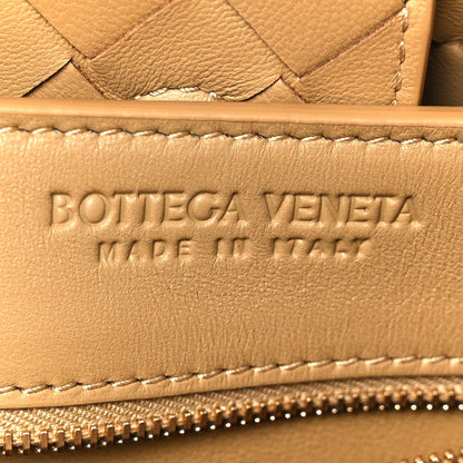 Nappa Intrecciato Medium Andiamo Shoulder Bag Dark Praline