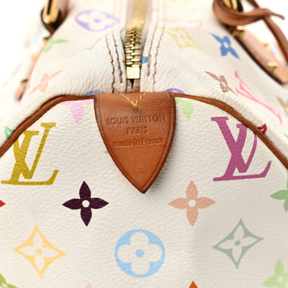 Monogram Multicolor Speedy 30 White