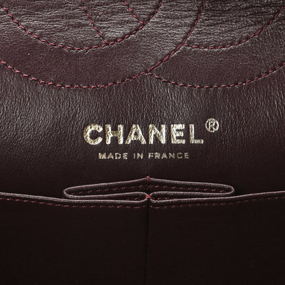 Distressed Patent Quilted 2.55 Reissue 226 Flap Black