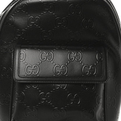Calfskin GG Tennis Embossed Backpack Black