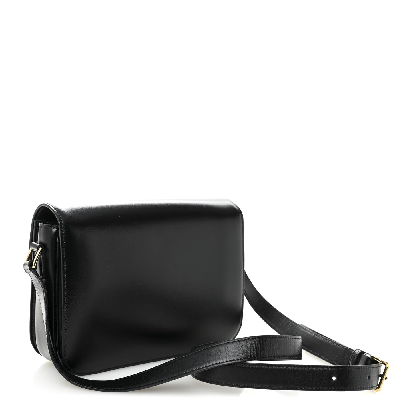 Shiny Calfskin Medium Triomphe Black