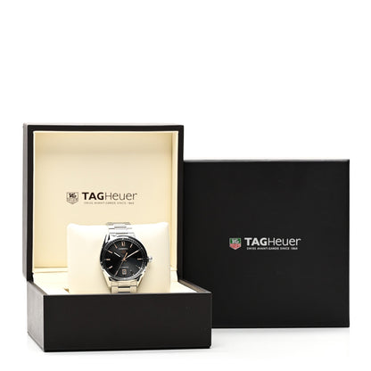 Stainless Steel 39mm Carrera Caliber 5 Automatic Watch Black WBN2113