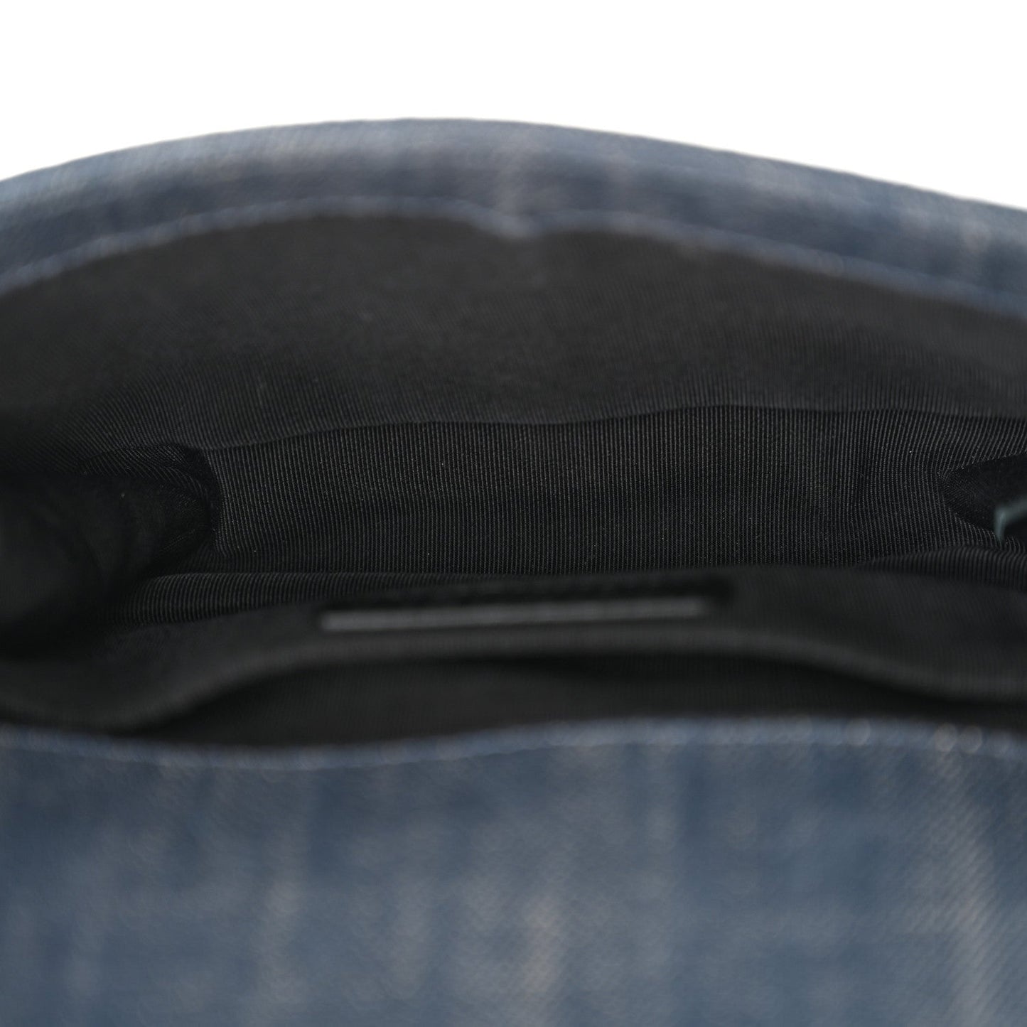 Denim Embossed Small Boy Flap Blue