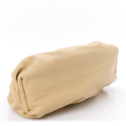 Smooth Butter Calf The Pouch Oversized Clutch Almond