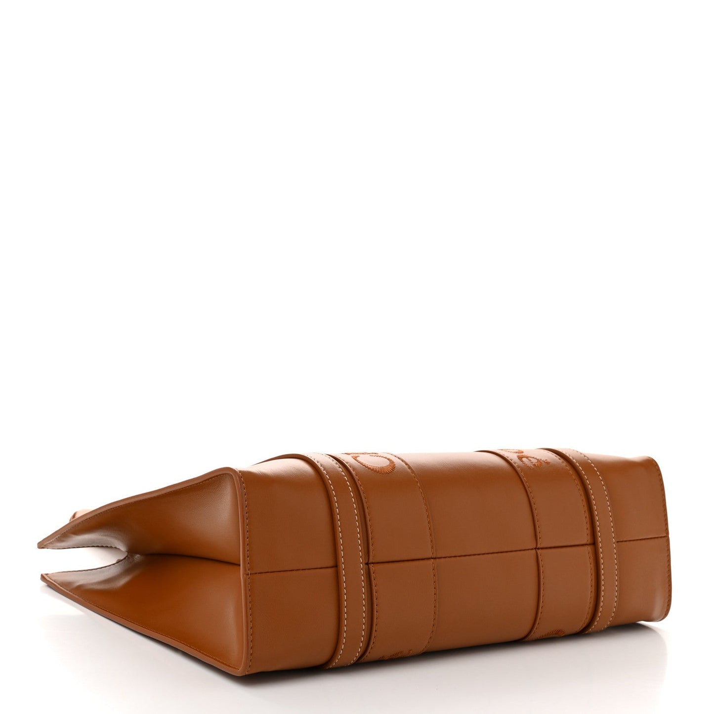 Calfskin Medium Woody Tote Caramel