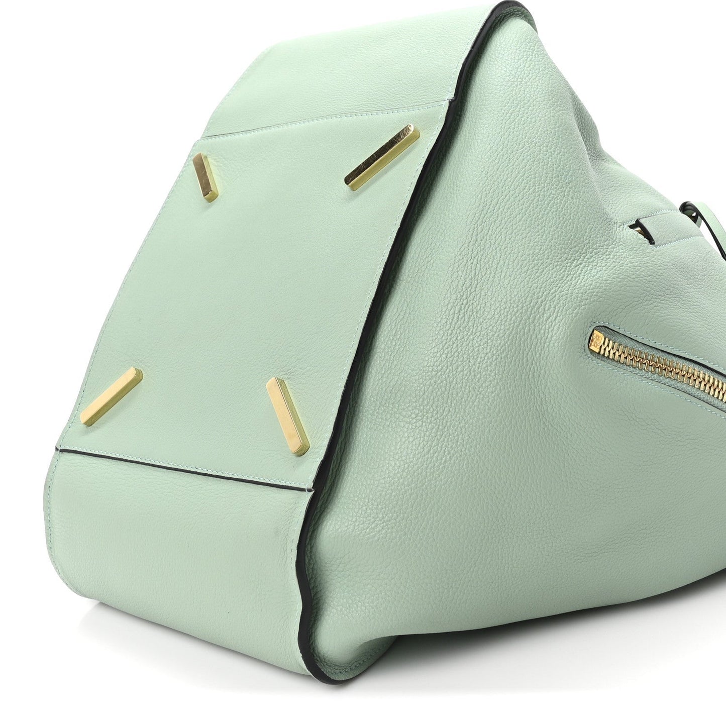 Soft Grained Calfskin Medium Hammock Shoulder Bag Light Green