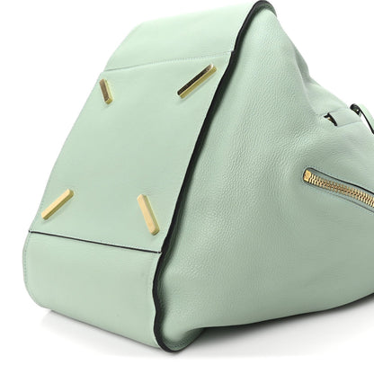 Soft Grained Calfskin Medium Hammock Shoulder Bag Light Green