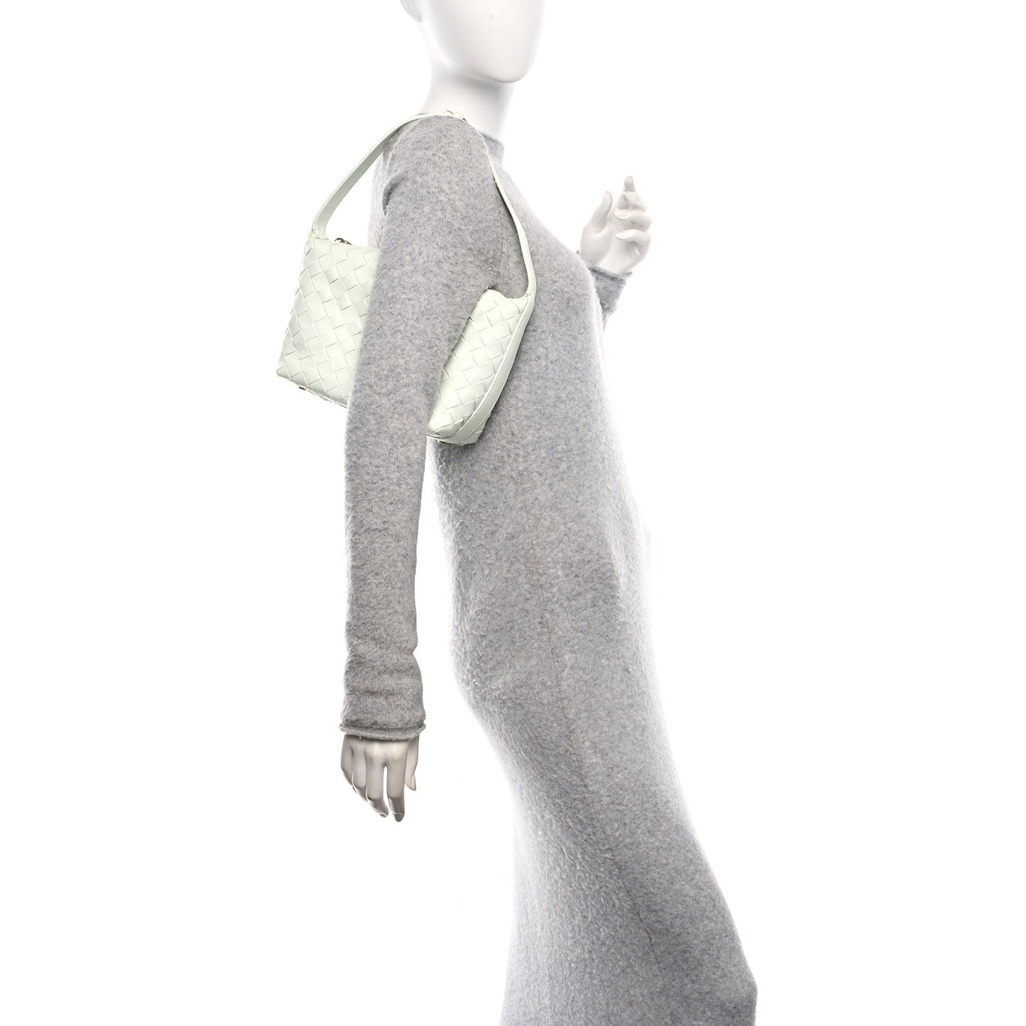 Calfskin Nappa Intrecciato Mini Wallace Glacier Muse