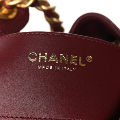 Caviar Quilted Medium Chanel 25 Handbag Burgundy