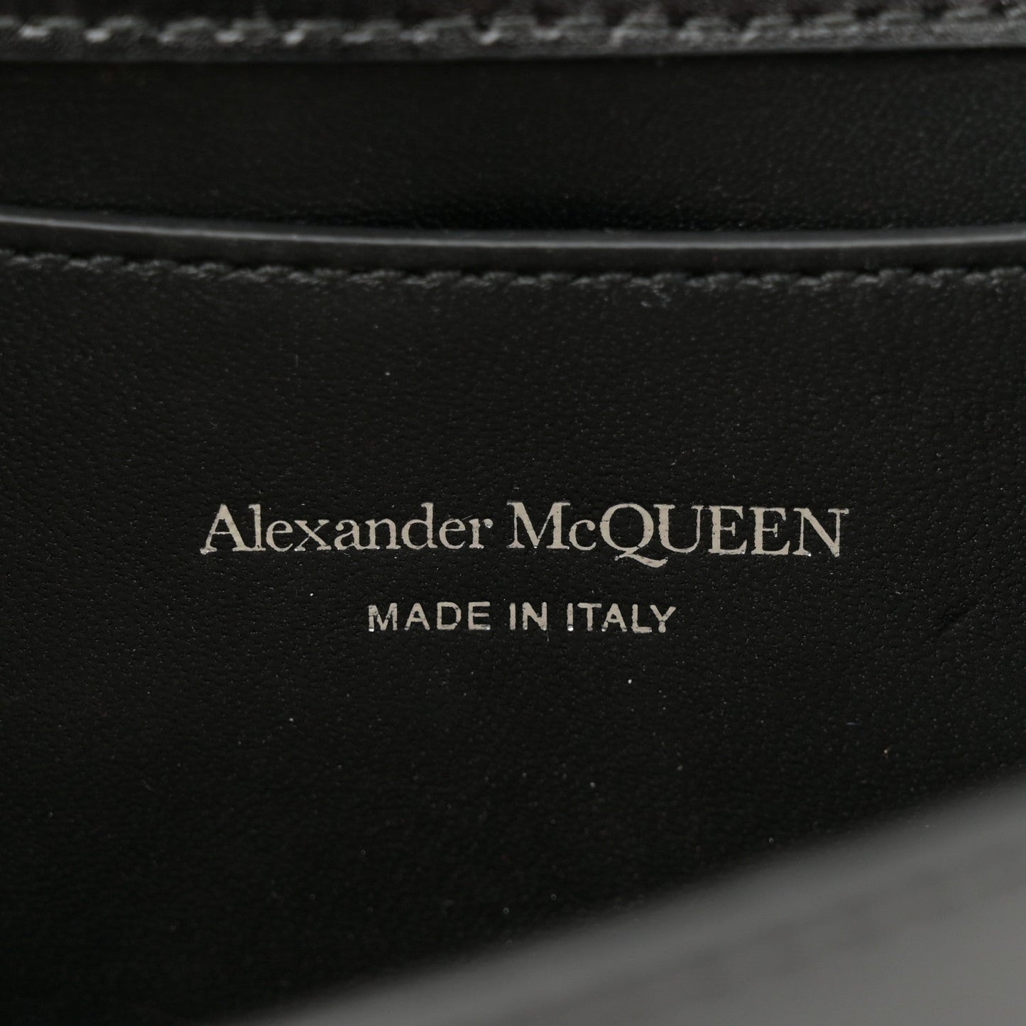 Calfskin Small Slash Bag Black White