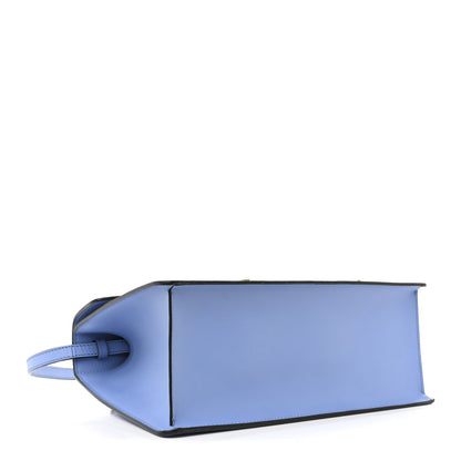 Calfskin Embroidered Medium Sylvie Top Handle Bag Clear Sky Blue