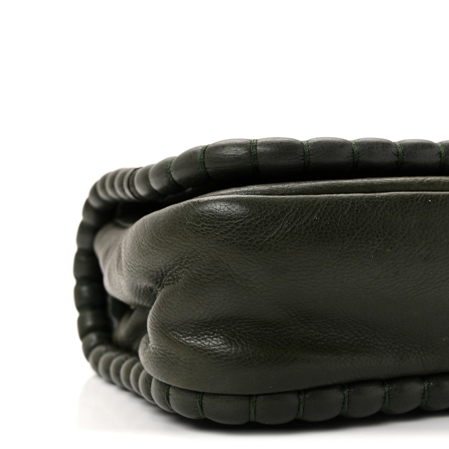 Calfskin Medium On the Bund Flap Dark Khaki