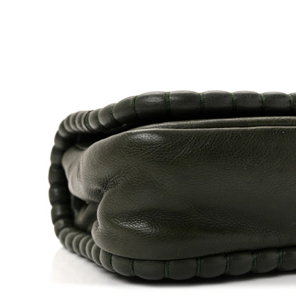 Calfskin Medium On the Bund Flap Dark Khaki