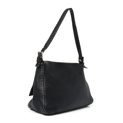 Calfskin Romano Selleria Forever Mama Baguette Black