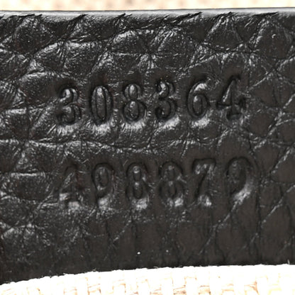 Pebbled Calfskin Small Soho Disco Bag Black