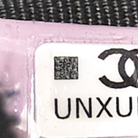 Caviar Quilted Clutch with Chain Light Purple