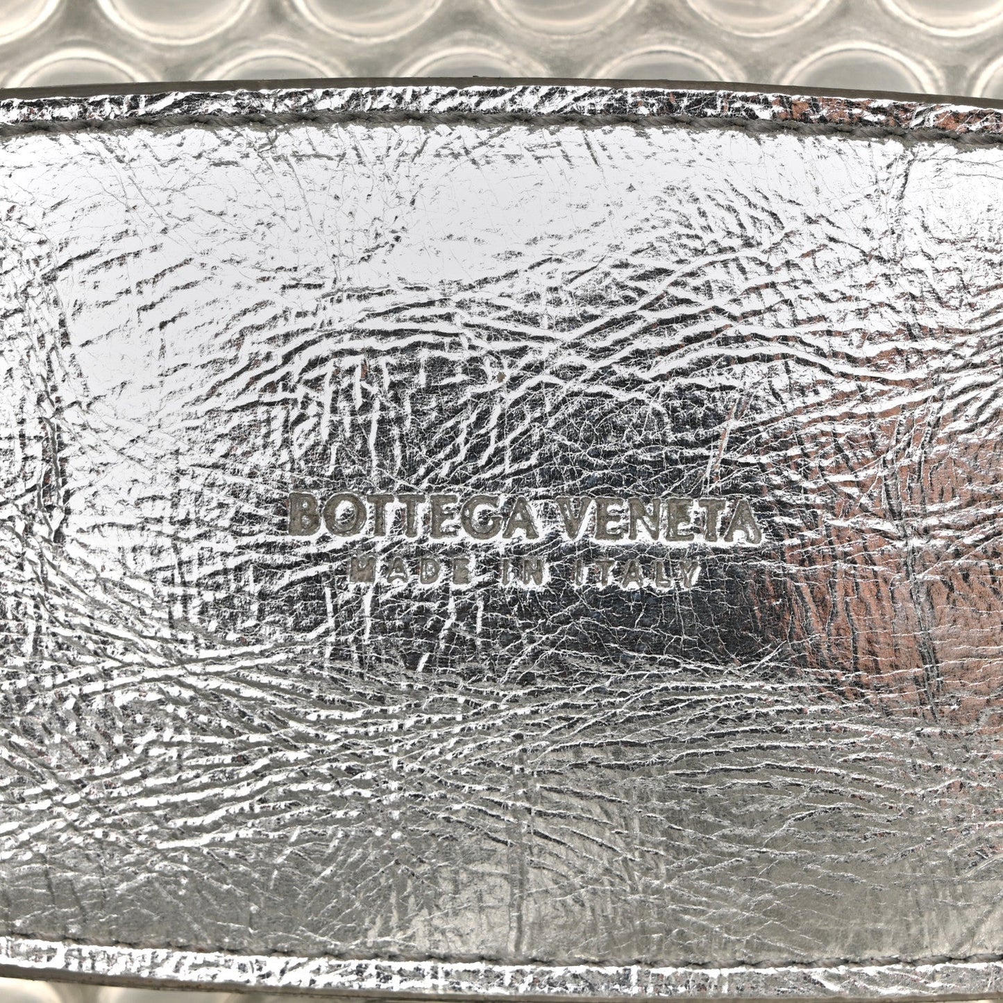 Metallic Fabric Bubble Wrap The Mini Pouch Silver