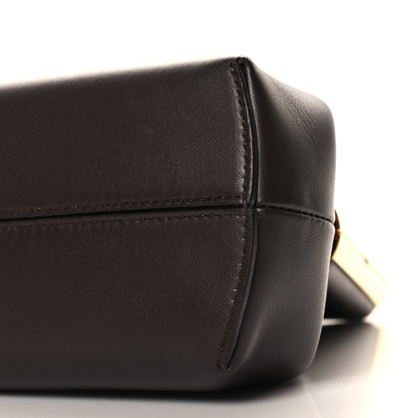 Shiny Nappa Small Fendi First Chocolate