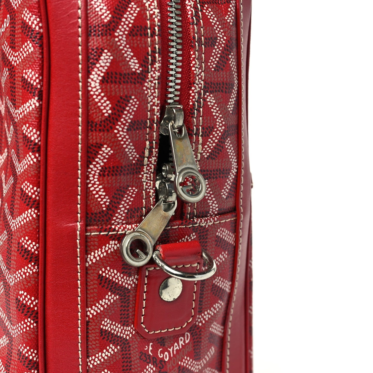 Goyardine Ambassade MM Briefcase Red