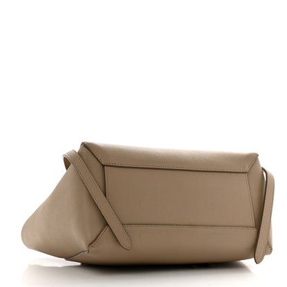 Baby Grained Calfskin Micro Belt Bag Light Taupe