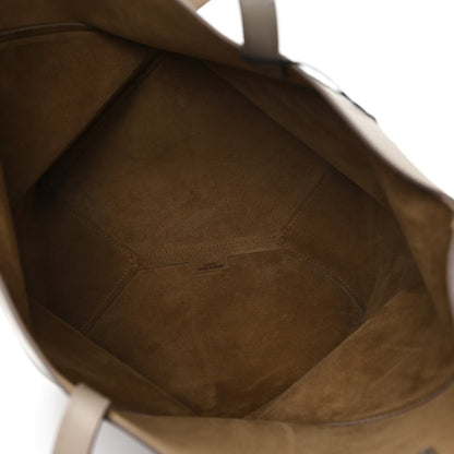 Shiny Calfskin Medium Puzzle Fold Tote Sand