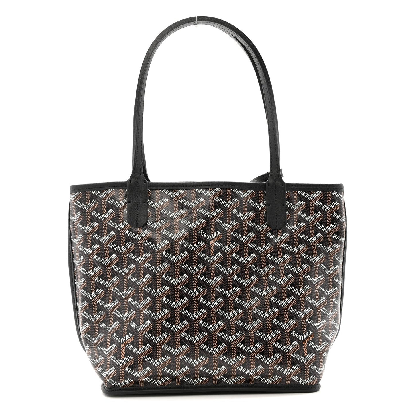 Goyardine Reversible Mini Anjou Black