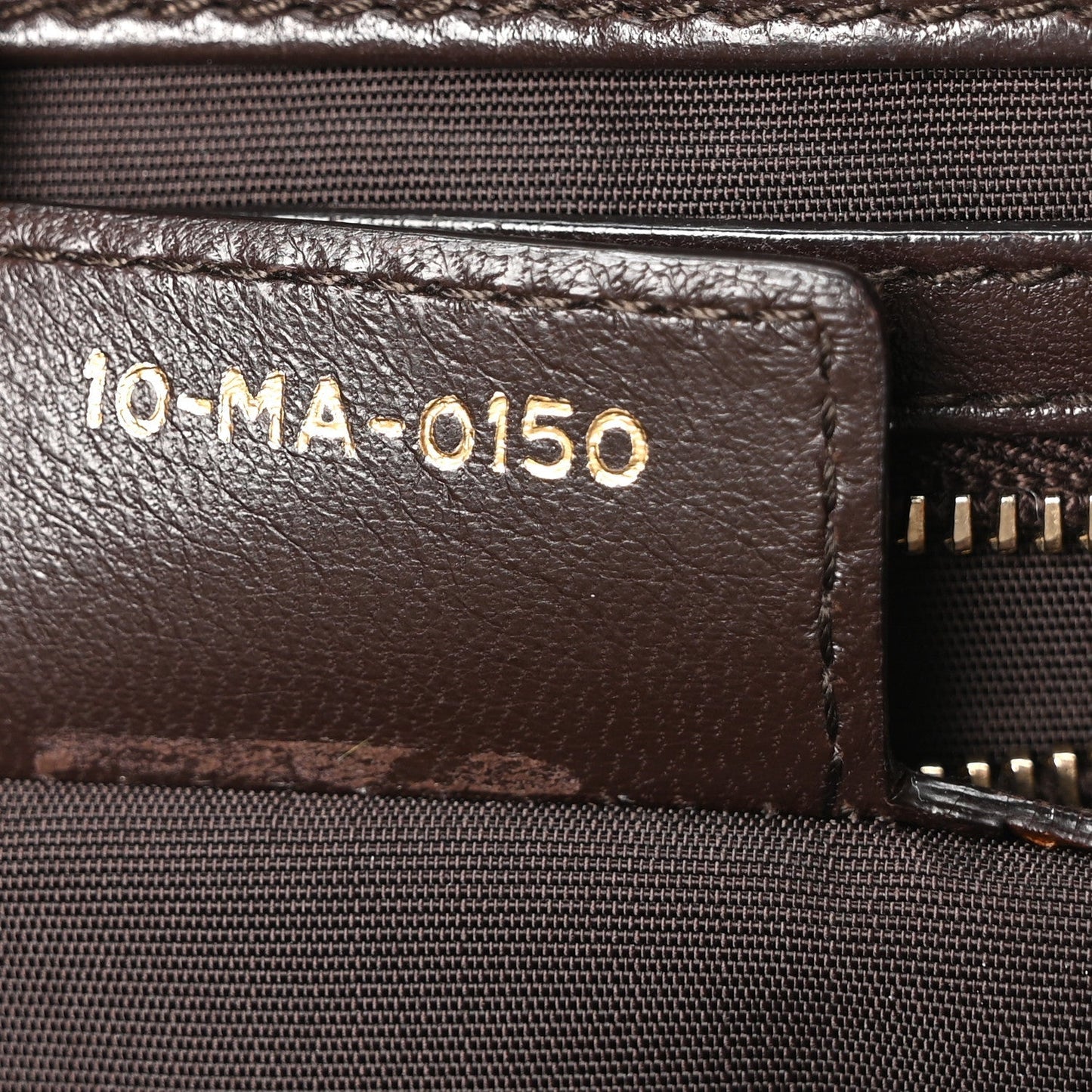 Lambskin Cannage Ruffle New Lock Flap Dark Brown